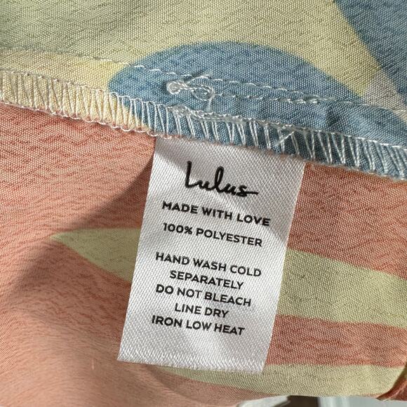 Lulus NWT Tropical Tendencies Colorful Crop Tank Top XS - Picture 7 of 8